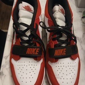 Nike Kids Red and White Sneakers